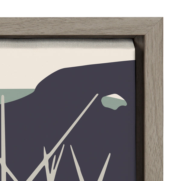 Kate & Laurel Sylvie Daily Walk Marsh Horizontal Framed Canvas By Hannah Beisang