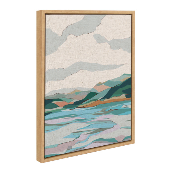 kate & laurel Sylvie Dal Lake Framed Canvas by Nikita Jariwala