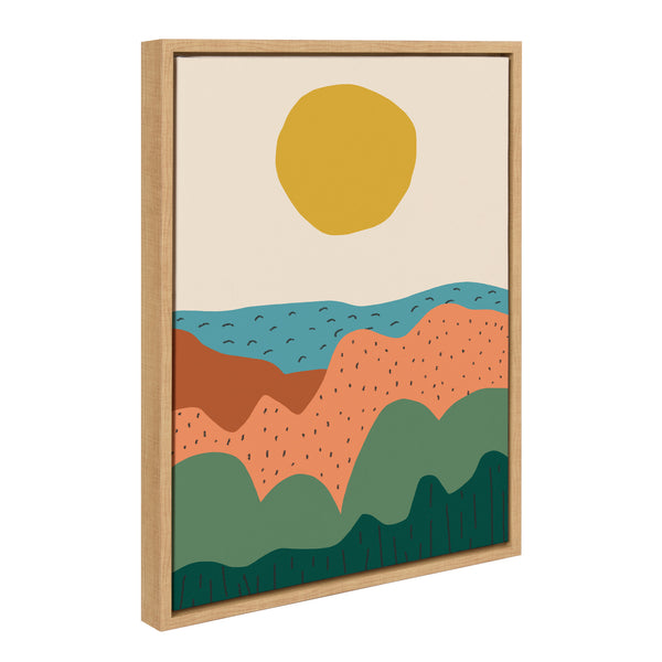 Kate & Laurel Sylvie Dancing Hills Framed Canvas By Kelly Knaga