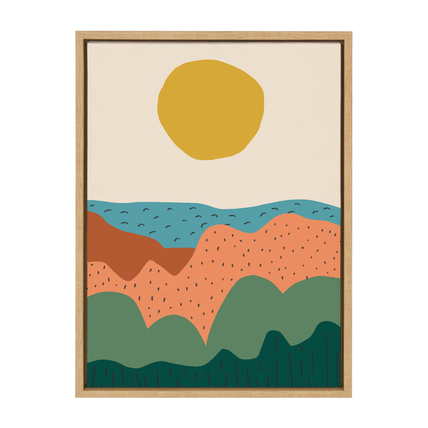 kate & laurel Sylvie Dancing Hills Framed Canvas by Kelly Knaga