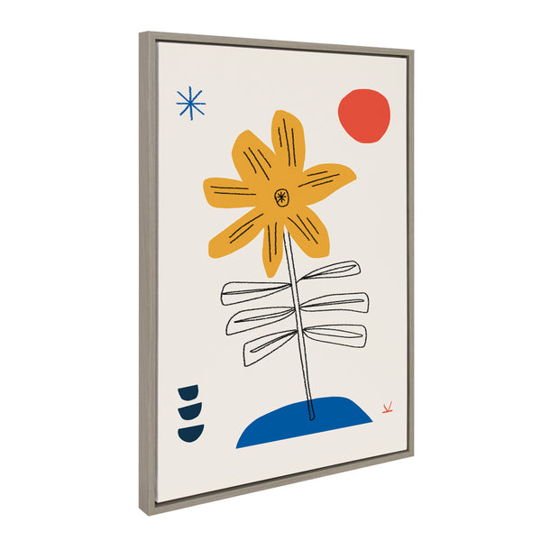 Kate & Laurel Sylvie Dancing With Flowers Framed Canvas By Kelly Knaga