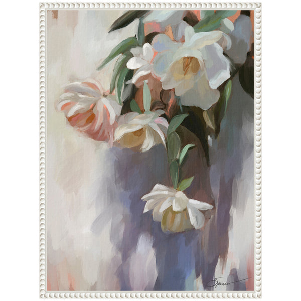 Kate & Laurel Sylvie Dangle Thumb Pastel Flower Bouquet Framed Canvas By Mary Sparrow