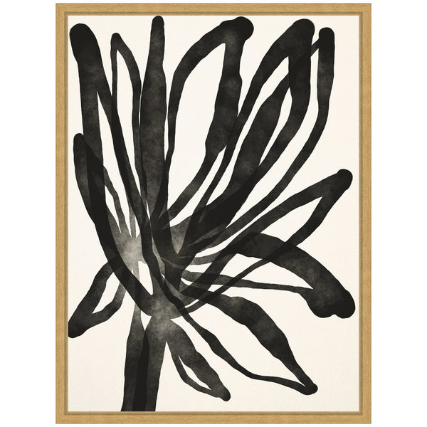 Kate & Laurel Sylvie Dark Floral Framed Canvas By Alicia Bock