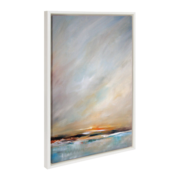 kate & laurel Sylvie Day's End Framed Canvas by Mary Sparrow