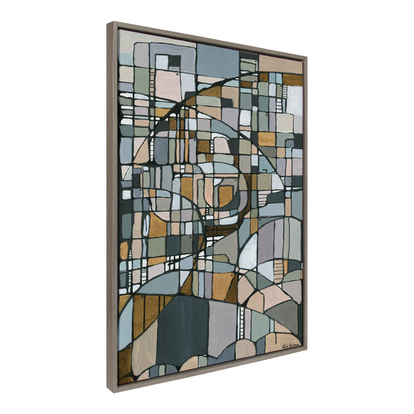 Kate & Laurel Sylvie Deco Nadeau Framed Canvas By Leah Nadeau