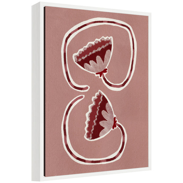 kate & laurel Sylvie Delicate Bloom 16 Framed Canvas by Shatha Al Dafai