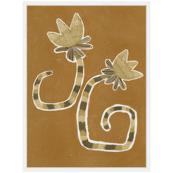 Kate & Laurel Sylvie Delicate Bloom 8 Framed Canvas By Shatha Al Dafai