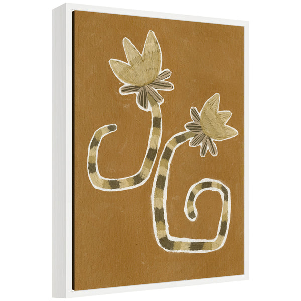 kate & laurel Sylvie Delicate Bloom 8 Framed Canvas by Shatha Al Dafai
