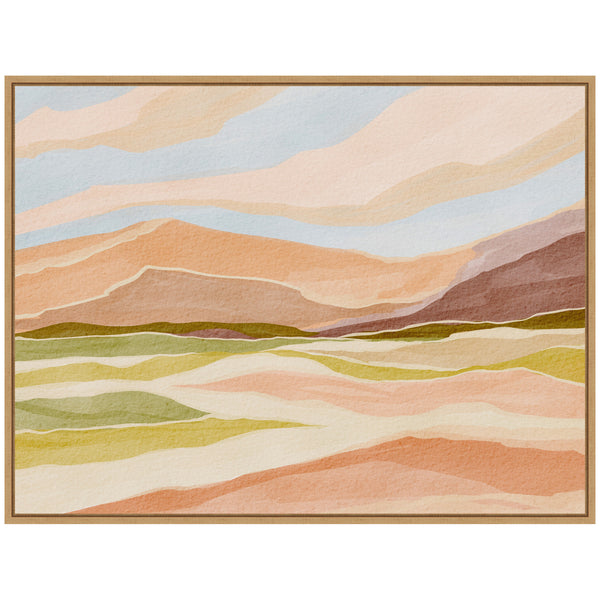 Kate & Laurel Sylvie Desert Dreams Framed Canvas By Nikita Jariwala