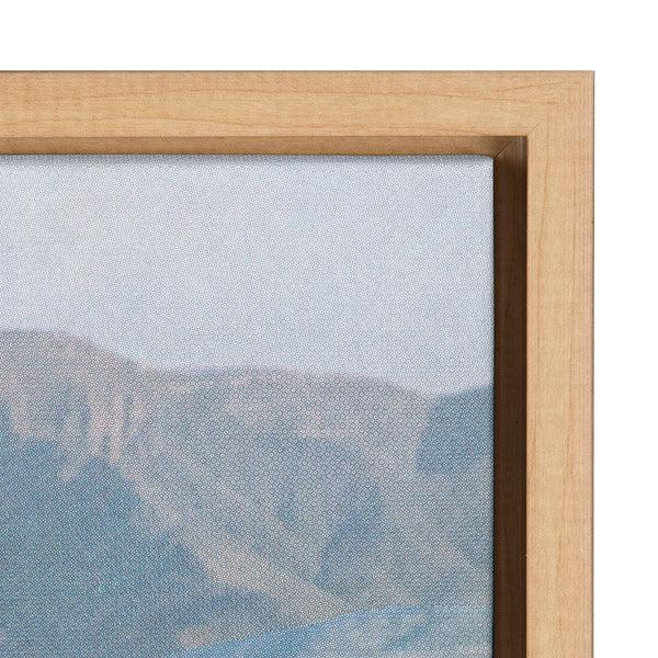 Kate & Laurel Sylvie Desert Mirage Framed Canvas By Sarah Eisenlohr