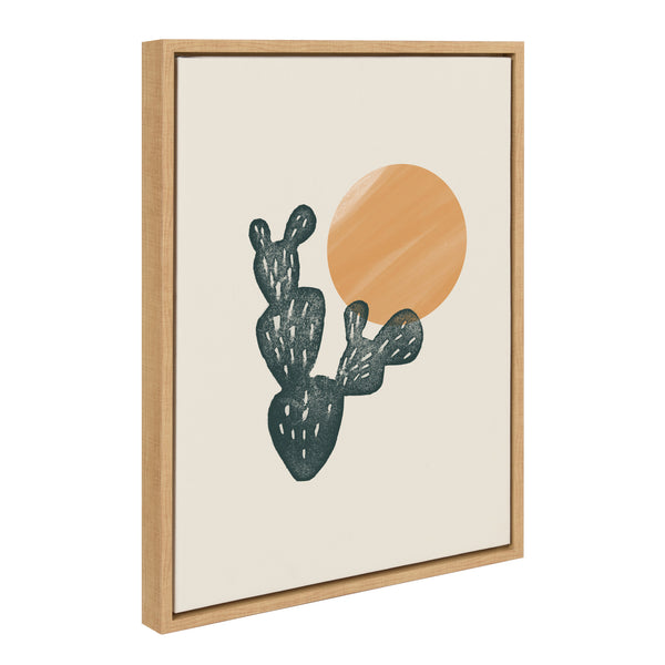 Kate & Laurel Sylvie Desert Sand Framed Canvas By Kate Aurelia Holloway