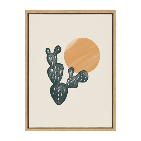 kate & laurel Sylvie Desert Sand Framed Canvas by Kate Aurelia Holloway