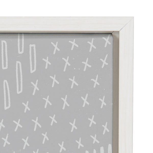 Kate & Laurel Sylvie Dino At The Park 2 Framed Canvas By Molly Fabiano White 18x24