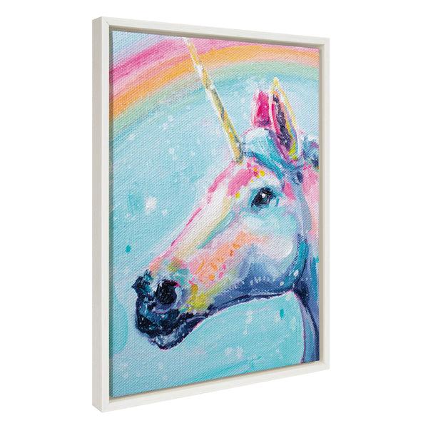 kate & laurel Sylvie Do You Believe in Magic Framed Canvas by Rachel Christopoulos