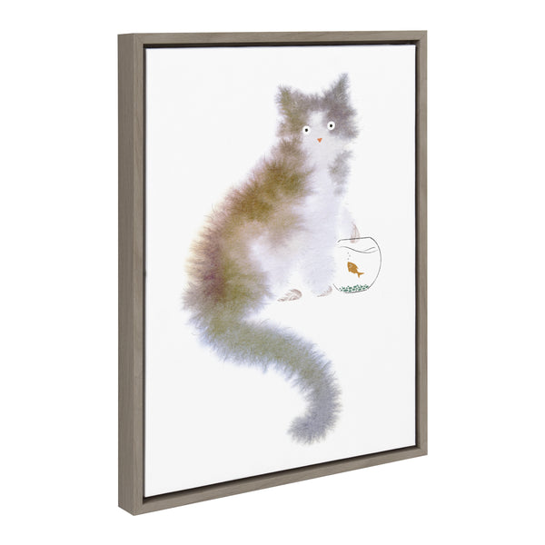 Kate & Laurel Sylvie Dont You Dare Framed Canvas By Faryn Hughes