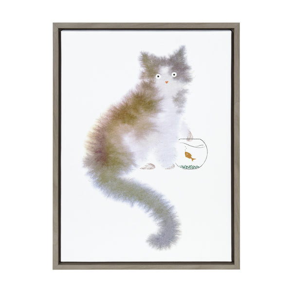 Kate & Laurel Sylvie Dont You Dare Framed Canvas By Faryn Hughes