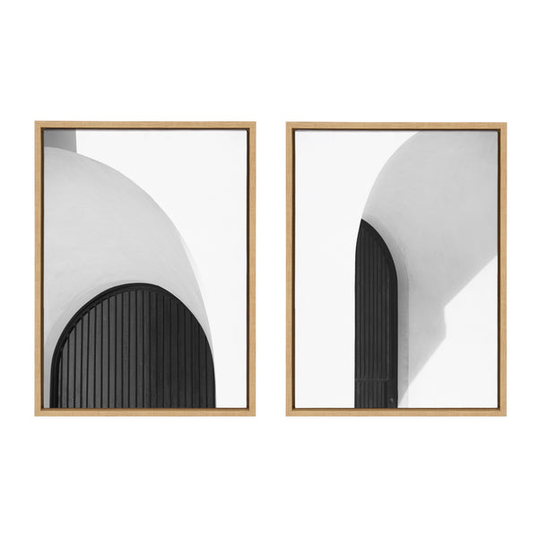 Kate & Laurel Sylvie Doorway 1 And 2 Framed Canvas Art Set By Alicia Abla