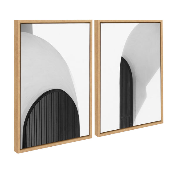 Kate & Laurel Sylvie Doorway 1 And 2 Framed Canvas Art Set By Alicia Abla