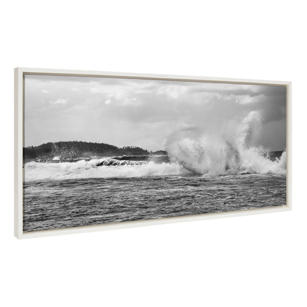 kate & laurel Sylvie Dorado Tide Framed Canvas by Golie