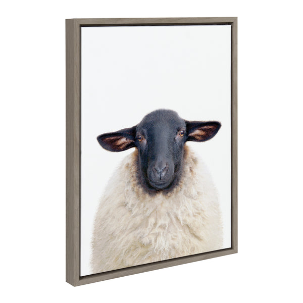 Kate & Laurel Sylvie Dorper Sheep Framed Canvas By Amy Peterson Art Studio
