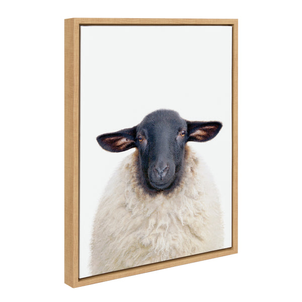 kate & laurel Sylvie Dorper Sheep Framed Canvas by Amy Peterson Art Studio