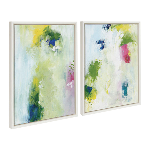 kate & laurel Sylvie Dreamy Maple Forest I and II Framed Canvas Art Set by Nikita Jariwala