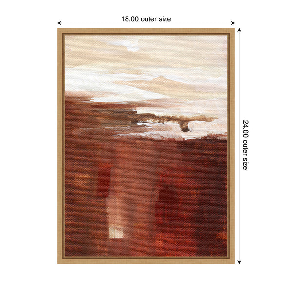 Kate & Laurel Sylvie Earthen Abstract Framed Canvas By Nikita Jariwala