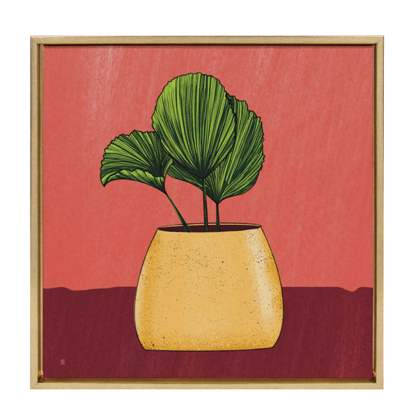 kate & laurel Sylvie East Wind Framed Canvas by Mary Joak
