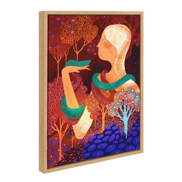 Kate & Laurel Sylvie Eden Framed Canvas By Faryn Hughes