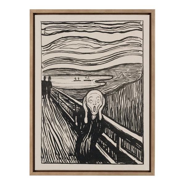 Kate & Laurel Sylvie Edvard Munch The Scream 1895 The Art Institute Of Chicago Framed Canvas By The Art Institute Of Chicago