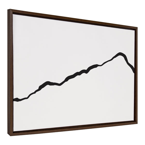 Kate & Laurel Sylvie Elevated Abstract Minimalist Mountain Landscape Framed Canvas By The Creative Bunch Studio