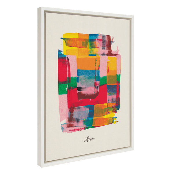 Kate & Laurel Sylvie Embrace The Excess Framed Canvas By Amber Vittoria