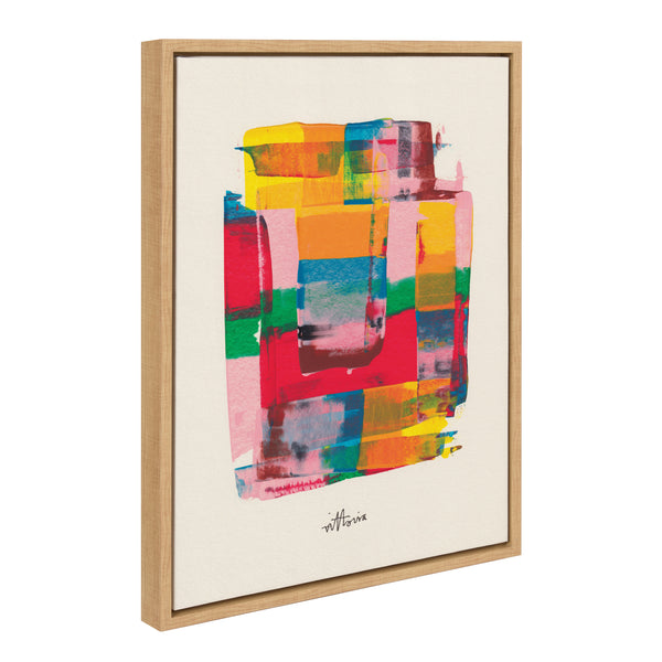 kate & laurel Sylvie Embrace The Excess Framed Canvas by Amber Vittoria