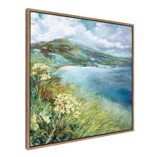 Kate & Laurel Sylvie Emerald Isle Ring Of Kerry Framed Canvas By Nel Whatmore