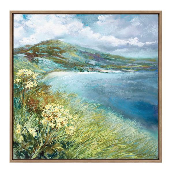Kate & Laurel Sylvie Emerald Isle Ring Of Kerry Framed Canvas By Nel Whatmore