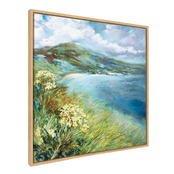 kate & laurel Sylvie Emerald Isle Ring of Kerry Framed Canvas by Nel Whatmore