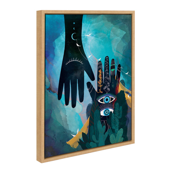 Kate & Laurel Sylvie Enlighten Framed Canvas By Faryn Hughes