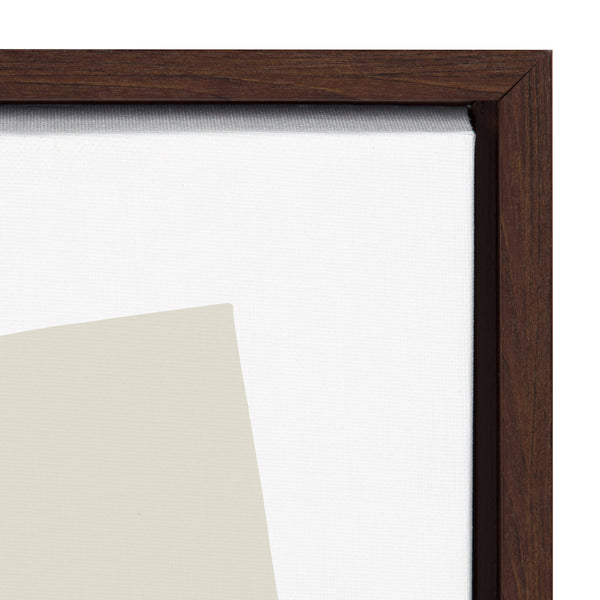 Kate & Laurel Sylvie Entangled Neutral Framed Canvas By Statement Goods