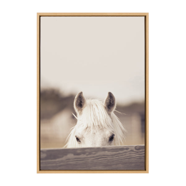kate & laurel Sylvie Equine Framed Canvas by Robert Cadloff of Bomobob