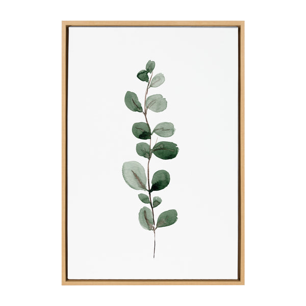 Kate & Laurel Sylvie Eucalyptus 1a Framed Canvas By Maja Mitrovic Of Makes My Day Happy
