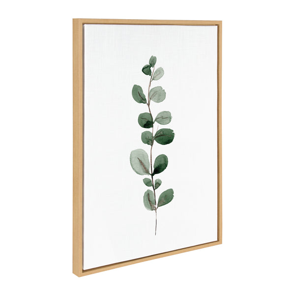 kate & laurel Sylvie Eucalyptus 1a Framed Canvas by Maja Mitrovic of Makes My Day Happy