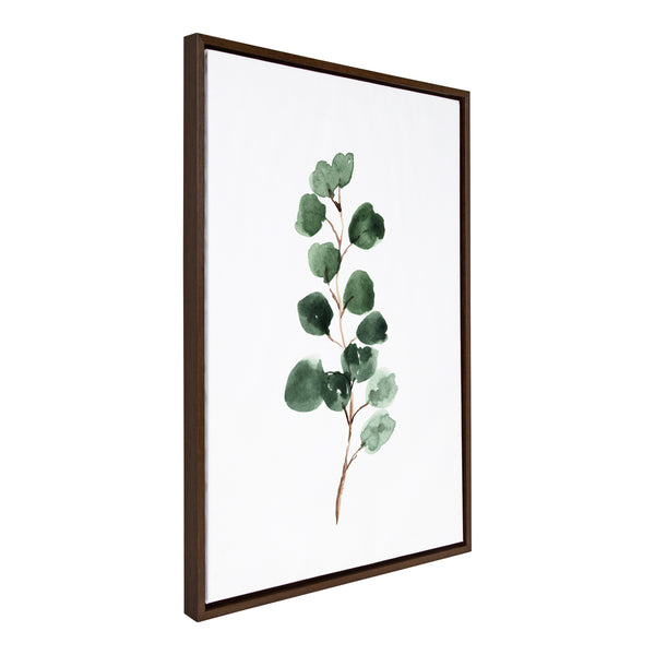 Kate & Laurel Sylvie Eucalyptus 3b Framed Canvas By Maja Mitrovic Of Makes My Day Happy