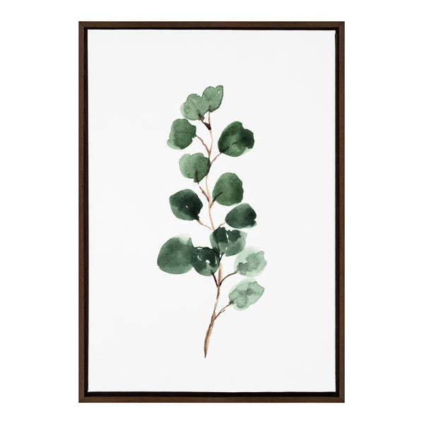 Kate & Laurel Sylvie Eucalyptus 3b Framed Canvas By Maja Mitrovic Of Makes My Day Happy