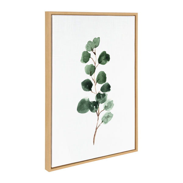 kate & laurel Sylvie Eucalyptus 3b Framed Canvas by Maja Mitrovic of Makes My Day Happy