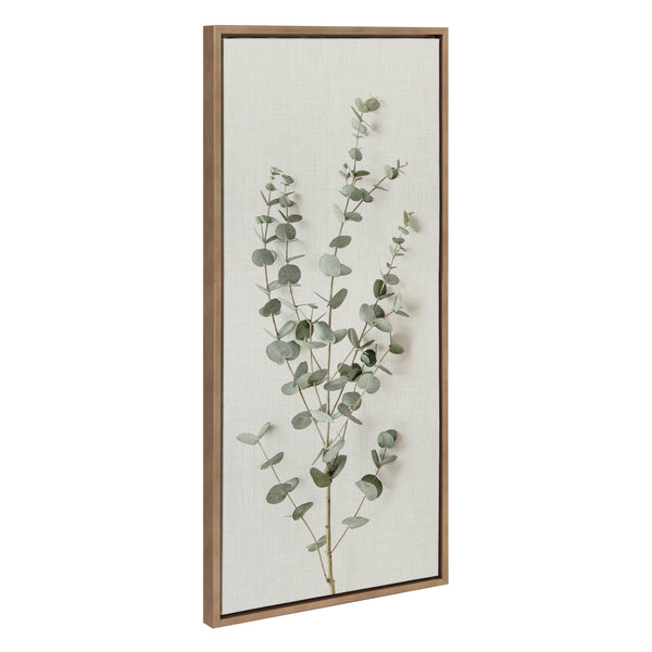 kate & laurel Sylvie Eucalyptus Botanical I Framed Canvas by The Creative Bunch Studio