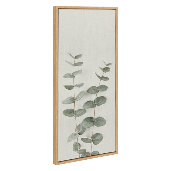 kate & laurel Sylvie Eucalyptus Botanical II Framed Canvas by The Creative Bunch Studio