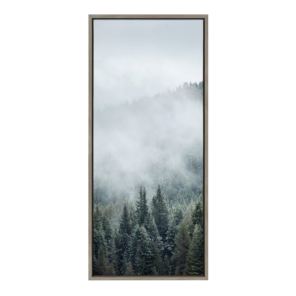 kate & laurel Sylvie Evergreen Dream Framed Canvas by Emiko and Mark Franzen of F2Images