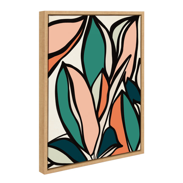 Kate & Laurel Sylvie Fanciful Ficus 2 Framed Canvas By Alicia Bock