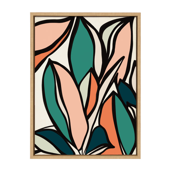 Kate & Laurel Sylvie Fanciful Ficus 2 Framed Canvas By Alicia Bock