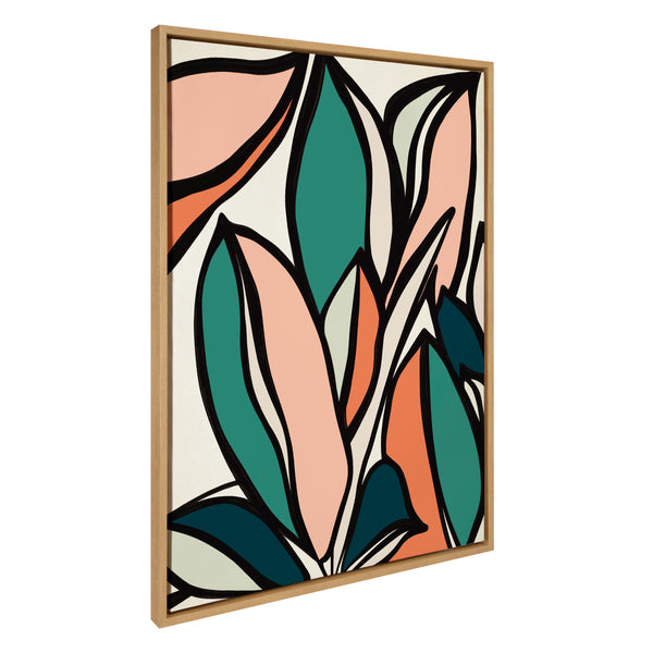 kate & laurel Sylvie Fanciful Ficus 2 Framed Canvas by Alicia Bock